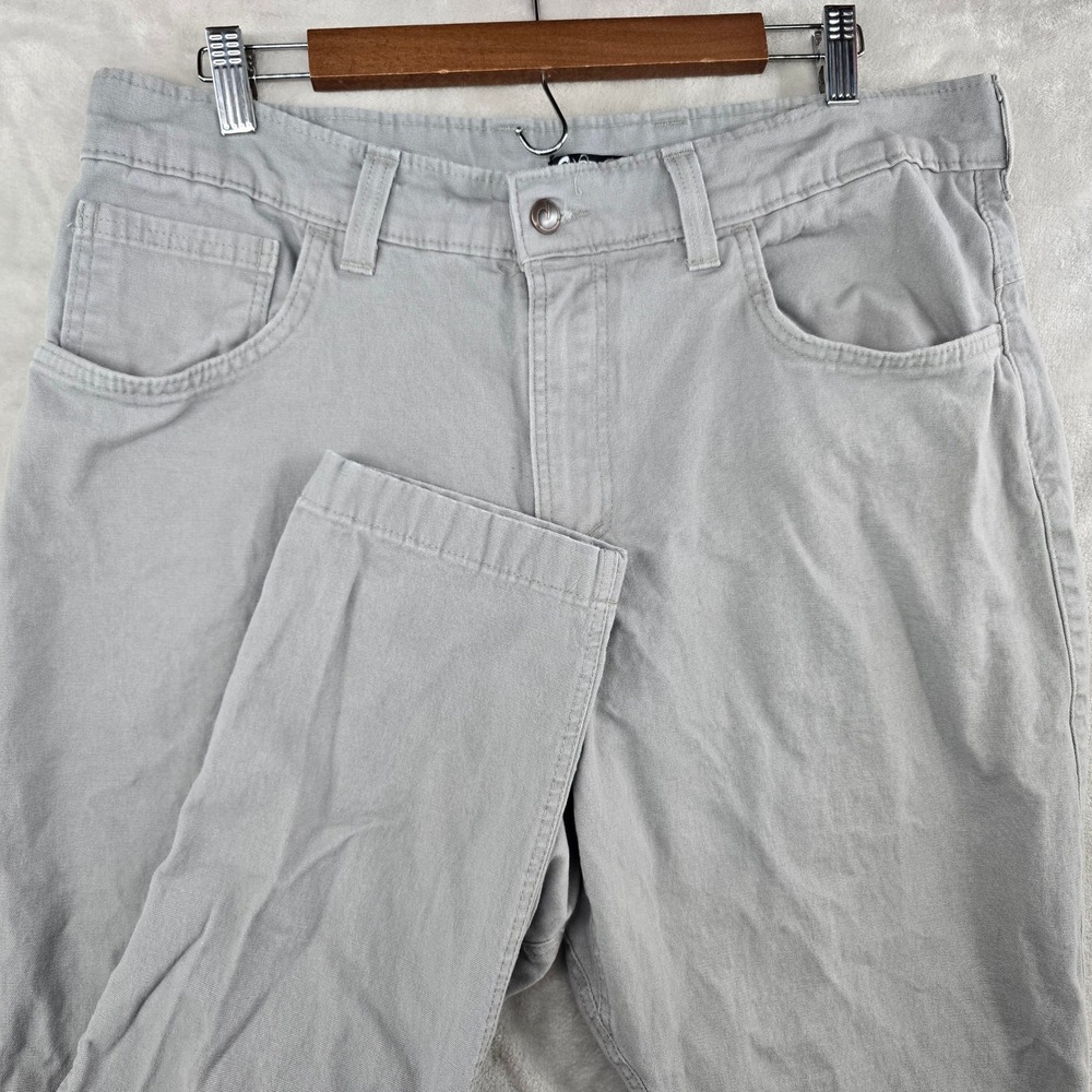 Origin USA Tapered Pants Mens 36x30 Gray Canvas‎ Workwear Rugged USA Made